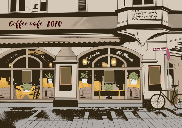 イラスト　建物　イラスト依頼